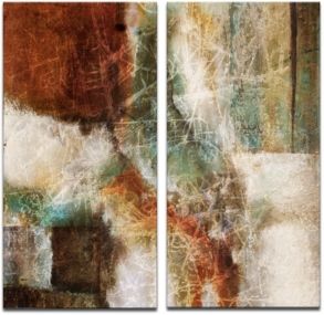 'Earth Tone Abstract Viii' 2-Pc. Canvas Art Print Set