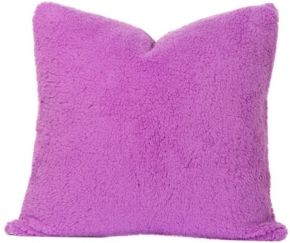 Playful Plush Vivid Violet 16" Designer Throw Pillow