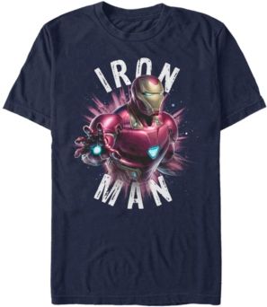 Avengers Iron-Man Star Burst Short Sleeve T-Shirt