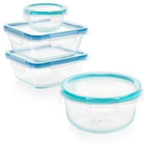 Total Solution 8-Pc. Glass Storage Container Set