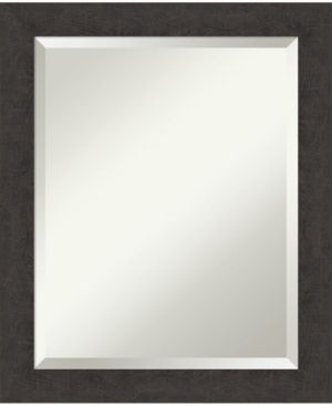 Rustic Plank Framed Bathroom Vanity Wall Mirror, 19.25" x 23.25"