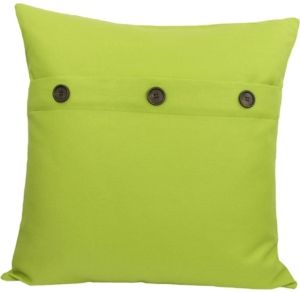 Buttons Solid Color Pillow Collection, 20" x 20"