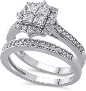 Certified Diamond (5/8 ct. t.w.) Bridal Set in 14K White Gold