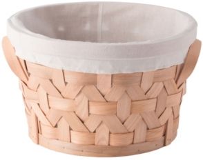 Wooden Round Display Small Basket Bins