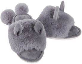 Bunny Hop Pom Pom Women's Plush Slipper