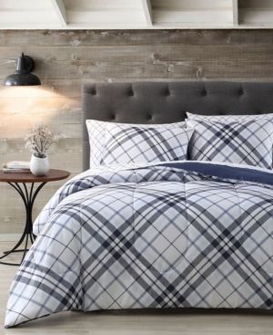 House Khalvin Plaid 7 Piece Comforter Set, Twin Bedding
