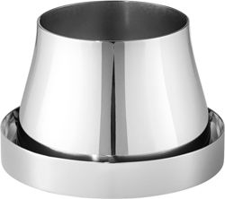 Terra Stainless Steel Pot and Saucer, Small
