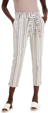 Belted Ruffled Paperbag Waist Pants