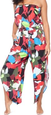 Printed Jumpsuit Cover-Up, Created for Macy's Women's Swimsuit