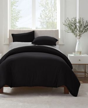 Simply Clean Antimicrobial Full and Queen Duvet Set, 3 Piece Bedding