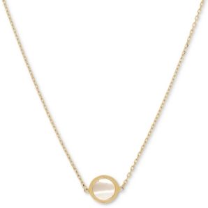 Mother-of-Pearl 17" Pendant Necklace in 14k Gold
