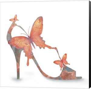Butterfly Shoe Swirl by Jill Meyer Canvas Art