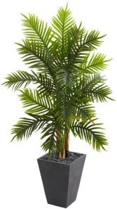 5.5' Areca Palm Artificial Tree in Slate Finished Planter