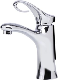 Polished Chrome Single Lever Bathroom Faucet Bedding