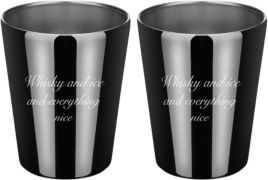 by Cambridge "Whiskey Ice Everything Nice" Double Old Fashion Cups - Set of 2