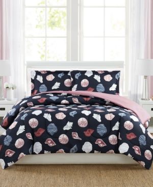 Seashells 3-Pc. Reversible Full/Queen Comforter Set, Created for Macy's Bedding