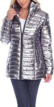 Metallic Puffer Coat