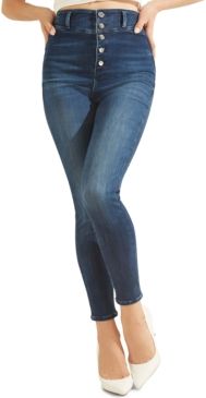 Conny Button-Fly Skinny Jeans