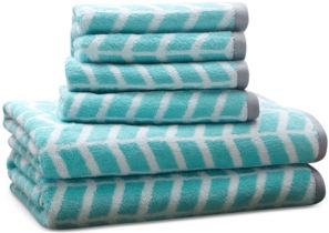 Intelligent Design Nadia 6-Pc Cotton Jacquard Towel Set Bedding