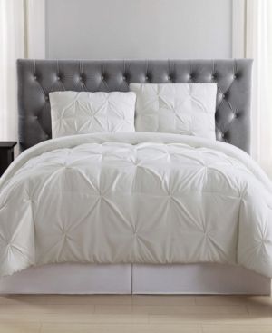 Pleated Full/Queen Duvet Set Bedding