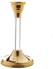Classtic Touch 7.25" Gold Candlestick with Acrylic Stem