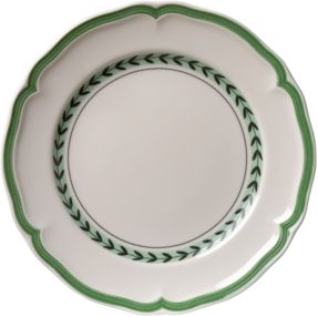 French Garden Green Lines Salad Plate