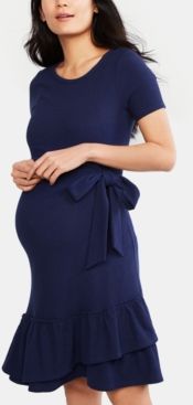 Maternity Ruffled Dress
