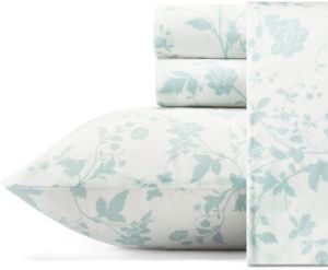 Garden Palace Pastel Blue Sheet Set, Queen Bedding