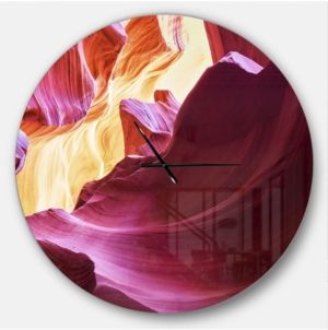 Designart Oversized Modern Round Metal Wall Clock