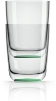 by Palm Tritan Forever-Unbreakable Highball Tumbler with Green non-slip base, Set of 2
