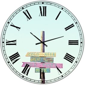 4 Truth's of Life Oversized Cottage Wall Clock - 36" x 28" x 1"