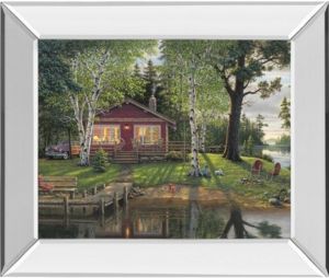 Simpler Times by Kim Norlien Mirror Framed Print Wall Art, 22" x 26"