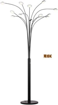 Quan Money Tree 84" Arch Floor Lamp, Touch Dimmer