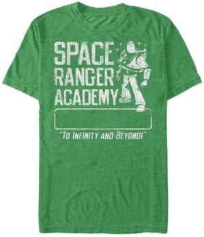 Pixar Men's Buzz Lightyear Space Ranger Academy, Short Sleeve T-Shirt
