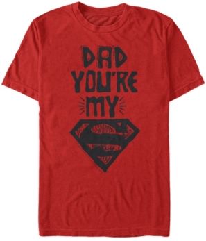 Dc Men's Dad You're My Superman Short Sleeve T-Shirt