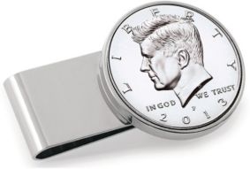 Jfk Half Dollar Stainless Steel Coin Money Clip