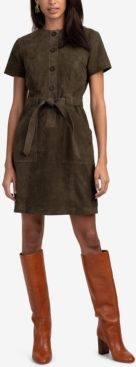 Penny Belted Suede Mini Dress