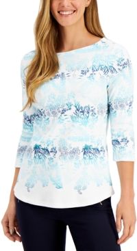 Cotton Printed Top, Created for Macy's