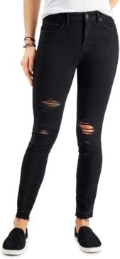 High-Rise Destructed Skinny Ankle Jeans, Created for Macy's