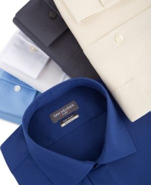 Classic-Fit Wrinkle Free Flex Collar Stretch Solid Dress Shirt