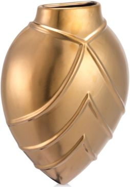 Mini Rayas Matte Gold-Tone Wall Vase