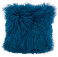 Lamb Fur Pillow Blue