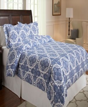 Alpine Blue Print Luxury Size Cotton Flannel Duvet Set King Cal King Bedding