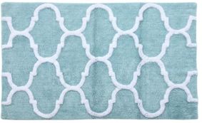 Geometric 36' x 24' Non-Skid Cotton Bath Rug Bedding