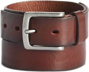 Perry Ellis Men's Better Brown Leather Belt
