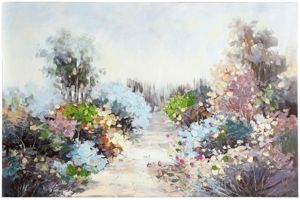 Pastel Wildflower Pathway Hand Painted Canvas