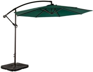 10' Cantilever Hanging Patio Umbrella with Base Weights
