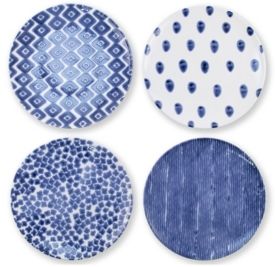 Santorini Assorted Dinner Plates - Set of 4