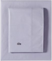 Lacoste Washed Percale Solid King Sheet Set Bedding