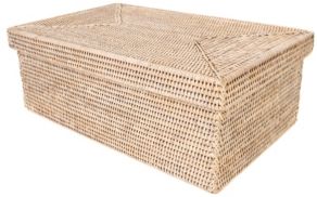 Artifacts Rattan Rectangular Storage Box with Lid